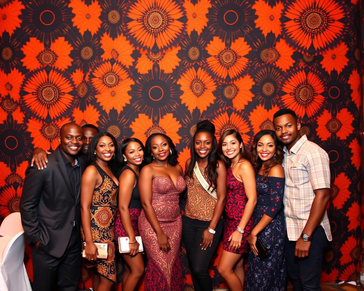Group photo in front of Ankara backdrop