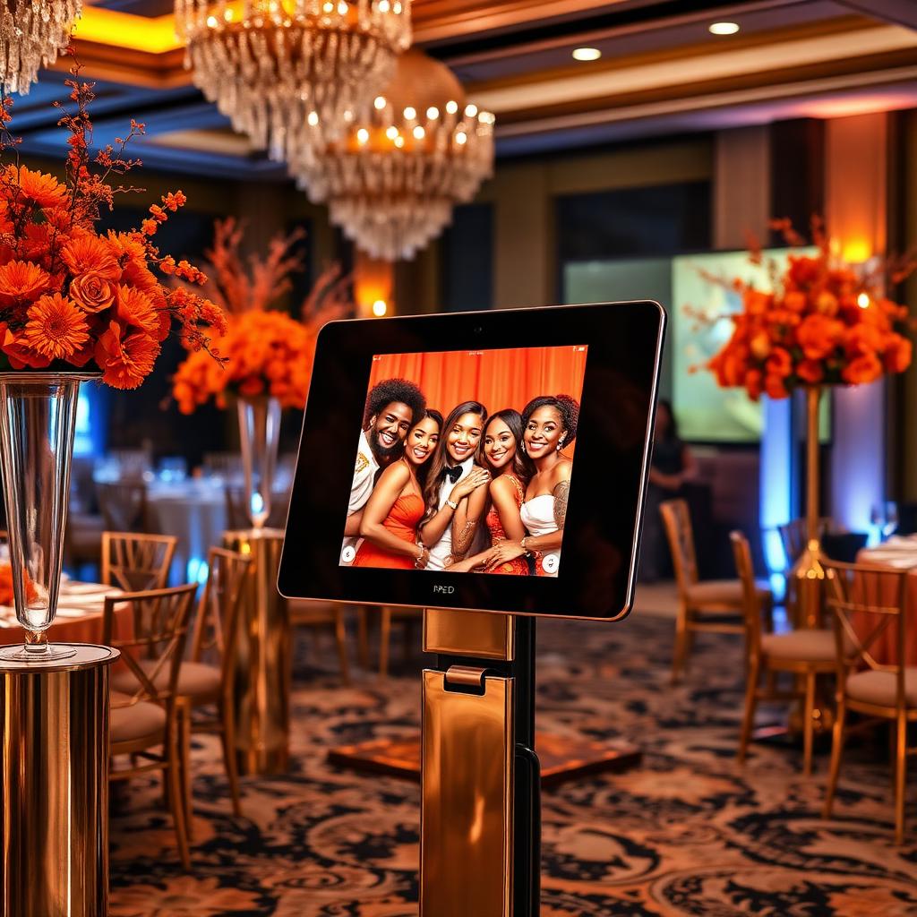 iPad photobooth at a luxury event