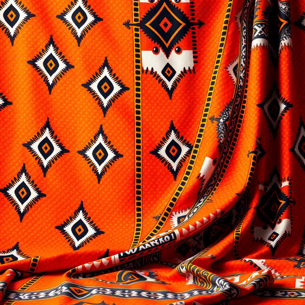 Vibrant Ankara fabric detail